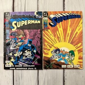 Superman Batman Contra Mexico Spanish‎ #163 #170 Comic Lot 90s